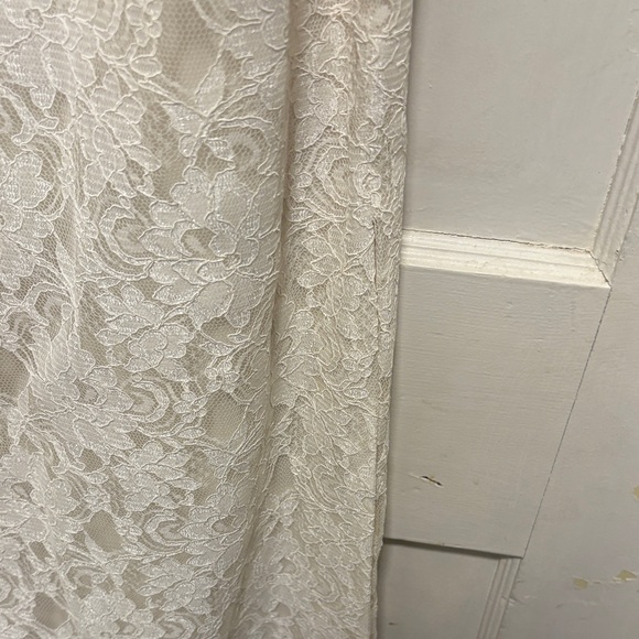 Vintage 90s  Dolce & Gabbana Elegant White Lace Wedding Ceremony Dress 40 - Picture 6 of 12